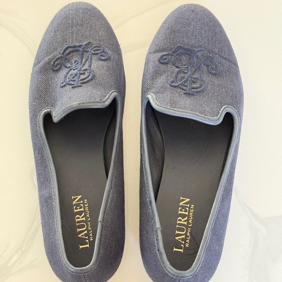 Lauren Ralph Lauren Coleena III Embroidered Loafers — Size 8.5B - Picture 6 of 7
